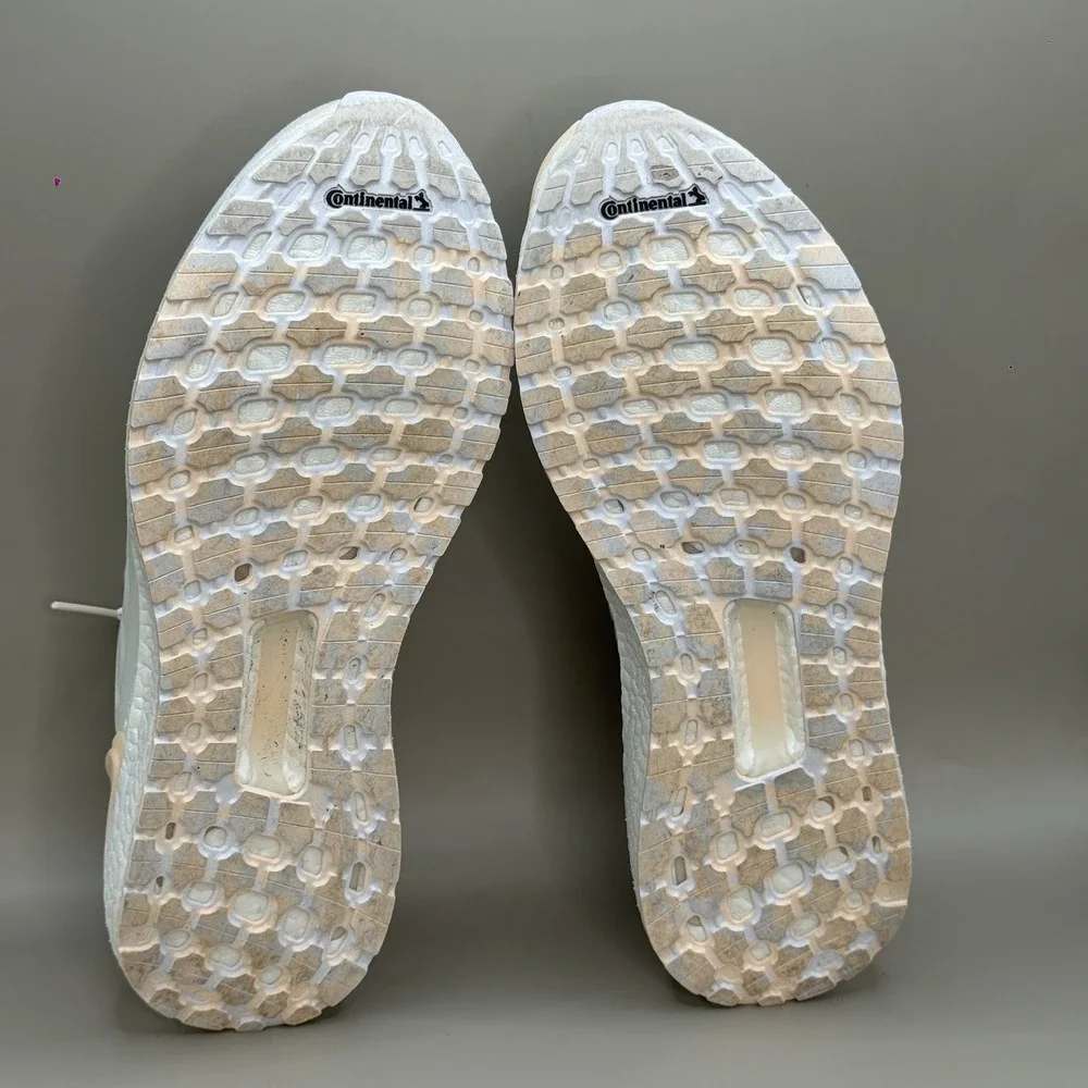 Adidas Ultraboost 19.5 DNA Womens 9.5 White Orange Running Shoes Sneakers GZ6469